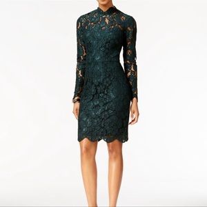 Betsey Johnson Mock Neck Lace Dress